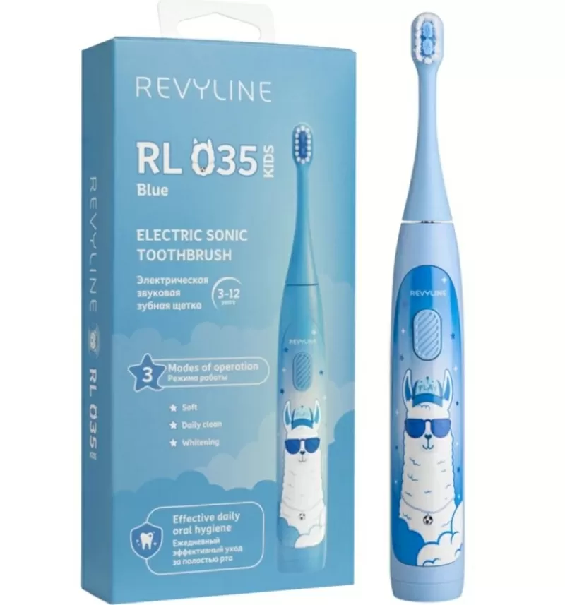 Звуковая щетка Revyline RL 035 Kids,  голубая